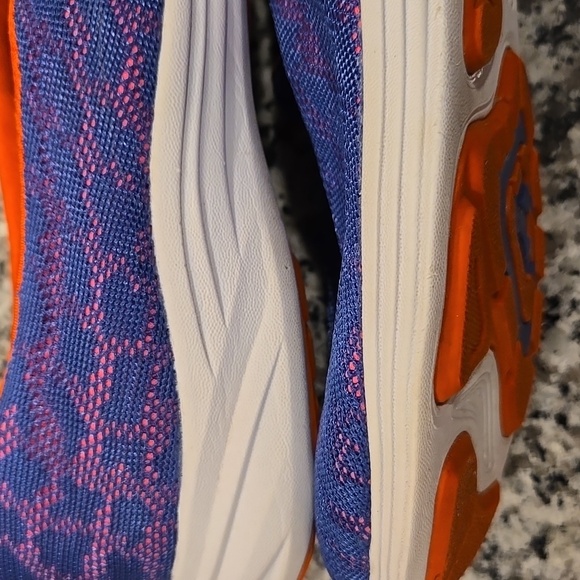 VIONIC AGILE HYDRA MESH COMFORT SLIP-ON SNEAKERS. SIZE 9.5. PURPLE/ORANGE. - Picture 10 of 12